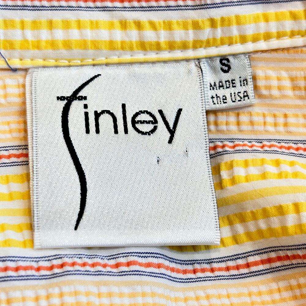 Finley Dress Farrah
Striped cotton seersucker wrap shirt dress Size Small - Picture 6 of 7